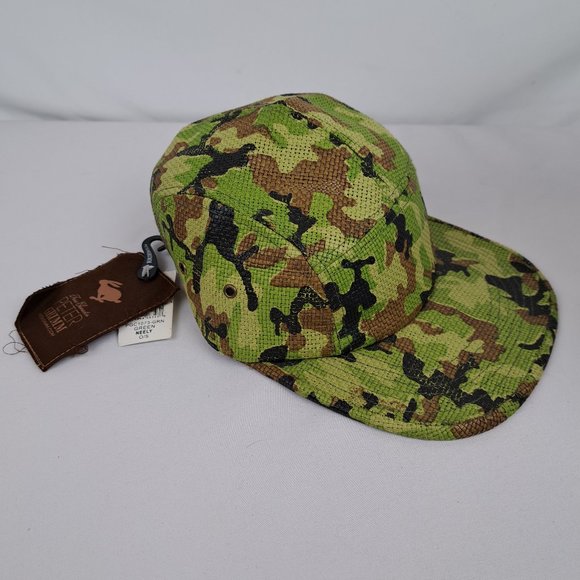 Peter Grimm Natural Fiber Camouflage Flat Bill Adjustable Cap - Picture 1 of 16
